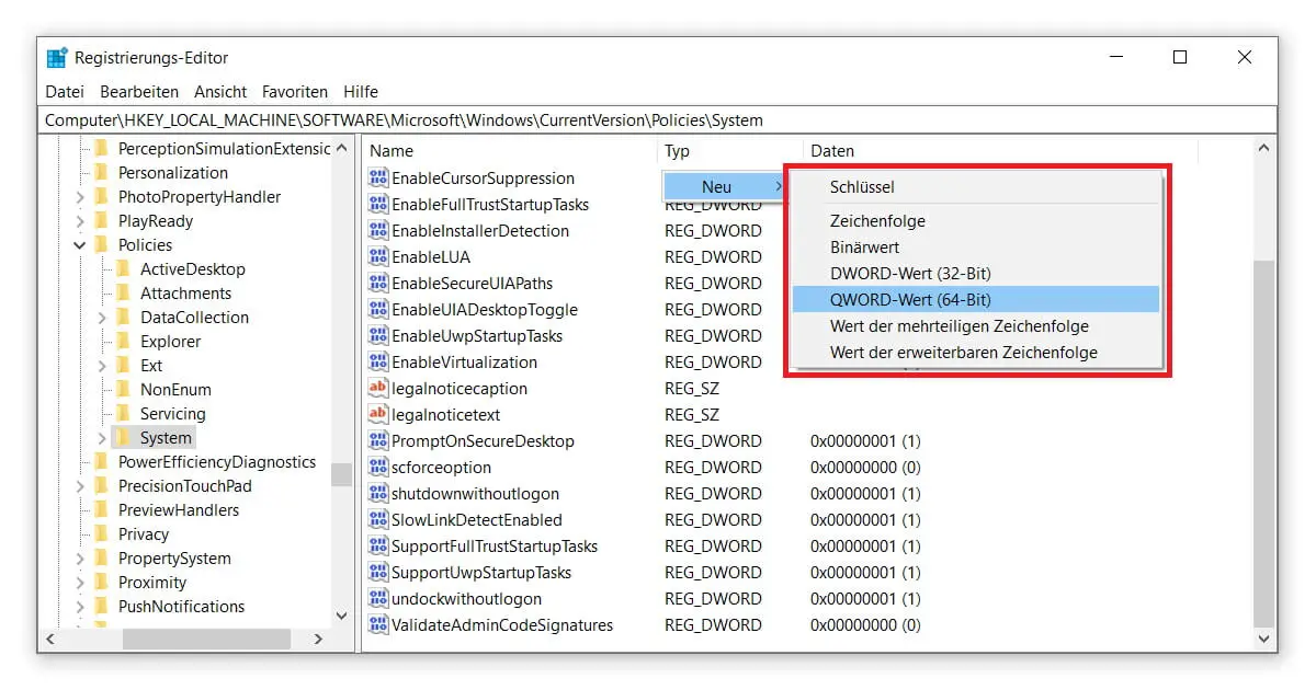 Fehlercode 0x80004005 lässt sich im Registrierungs-Editor lösen