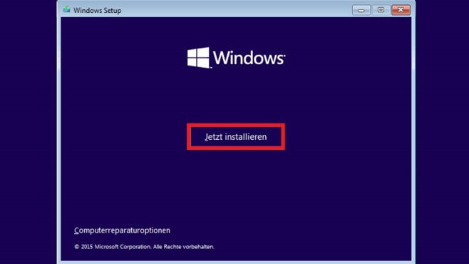 windows 10 installieren
