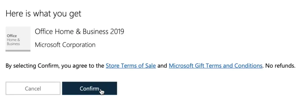 office 2019 home and business mac catalina confirm