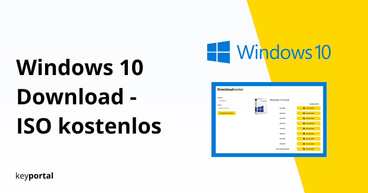 Windows 10 Download Kostenlos Fur 32 Und 64 Bit Keyportal De